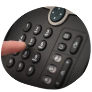 Composizione chiamata Composizione di una chiamata su telefono VoIP